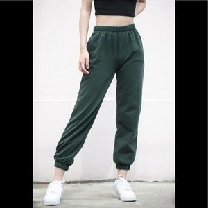 SOLD Brandy Melville | Green Rosa Sweatpants